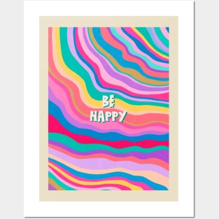 Be Happy Posters and Art